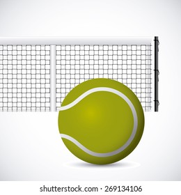 Tennis design over white background, vector illustration