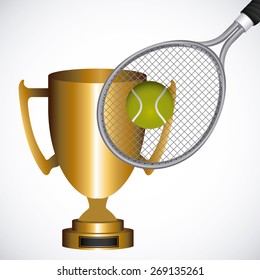 Tennis design over white background, vector illustration