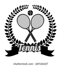 Tennis design over white background, vector illustration