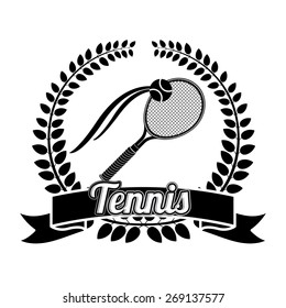 Tennis design over white background, vector illustration