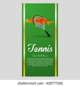 Tennis design. Sport icon. Isolated illustration, editable vector