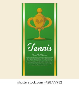 Tennis design. Sport icon. Isolated illustration, editable vector