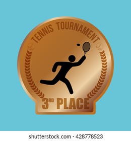 Tennis design. Sport icon. Isolated illustration, editable vector