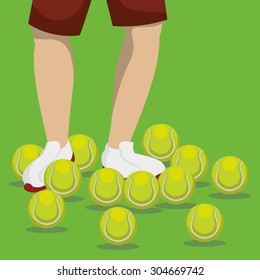Tennis digital design, vector illustration 10 eps graphic