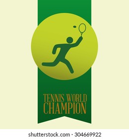 Tennis digital design, vector illustration 10 eps graphic