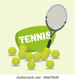 Tennis digital design, vector illustration 10 eps graphic