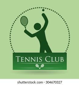 Tennis digital design, vector illustration 10 eps graphic