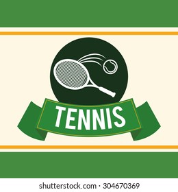 Tennis digital design, vector illustration 10 eps graphic