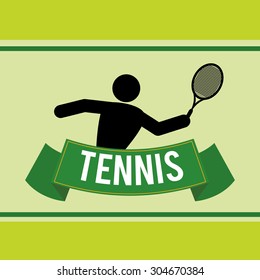 Tennis digital design, vector illustration 10 eps graphic