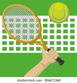 Tennis digital design, vector illustration 10 eps graphic