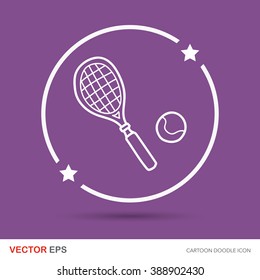 tennis doodle