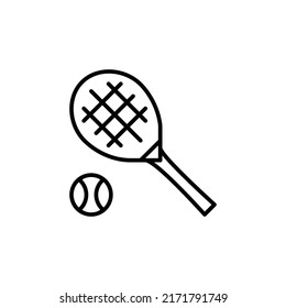 icono de trazo editable de tenis, icono de trazo inteligente