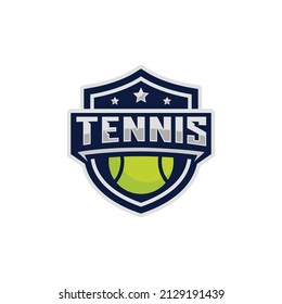Ilustración vectorial del logotipo del emblema del tenis