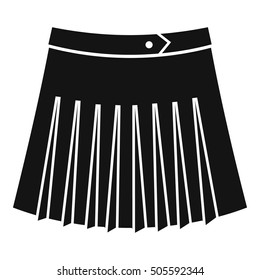 Tennis female skirt icon. Simple illustration of tennis female skirt vector icon for web