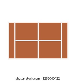 tennis field graphics logo
