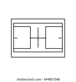 Tennis field symbol