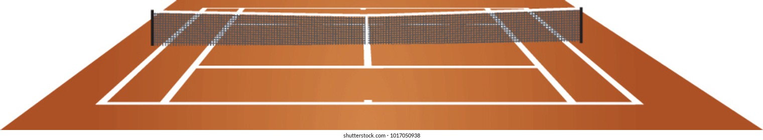 Tennis field. vector illustration