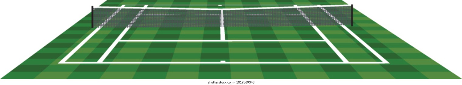 Tennis field. vector illustration
