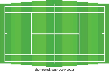 Tennis field. vector illustration