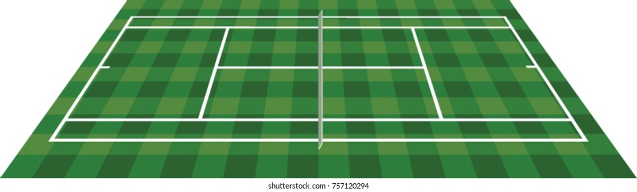 Tennis field. vector illustration