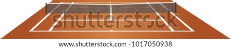 Tennis field. vector illustration
