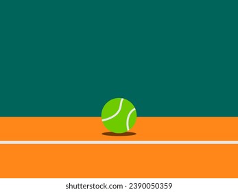 tennis flat design vector illustration