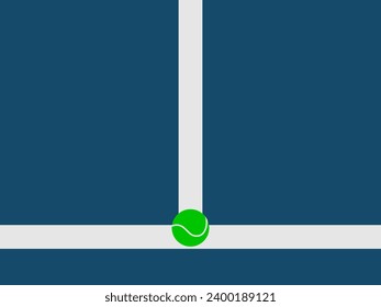 ilustración de vector de diseño plano de tenis