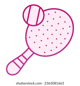 Tennis flat icon. Playing racket pink icons in trendy flat style. Sport equipment gradient style design, designed for web and app. Eps 10