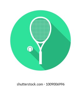 Tennis flat icon vector