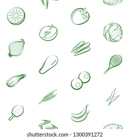 Tennis, Fruits and Vegetables set. Background for printing, design, web. Usable as icons. Seamless. Binary color.