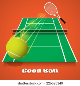 Tennis game concept vector