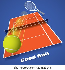 Tennis game concept vector