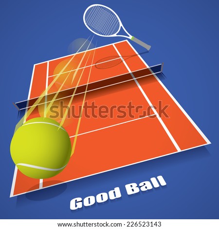 Tennis game concept vector