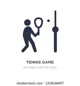 tennis game icon on white background. Simple element illustration from Sports concept. tennis game icon symbol design.
