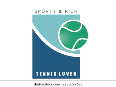 tennis game logo and design vector