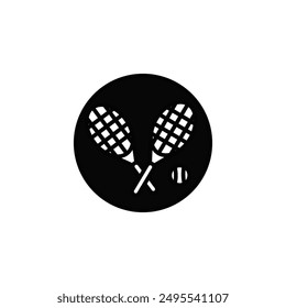 tennis game vector type icon