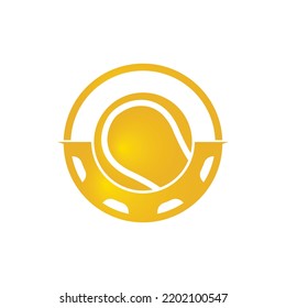 Tennis Gear vector logo design template. Unique tennis and industrial logotype design template.	