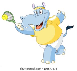 Tennis hippo