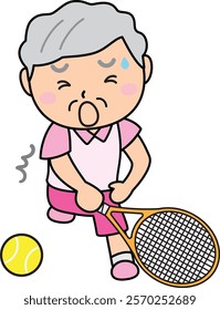 Tennis is a senior’s hobby, the moment when you try your best