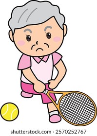 Tennis is a senior’s hobby, the moment when you try your best