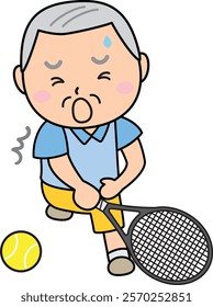 Tennis is a senior’s hobby, the moment when you try your best