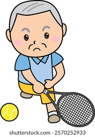 Tennis is a senior’s hobby, the moment when you try your best