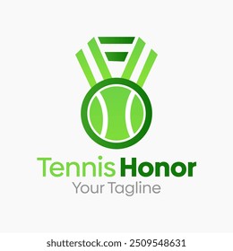 Tennis Honor Logo Design Template. Good for Business, Agency, Community and Organization