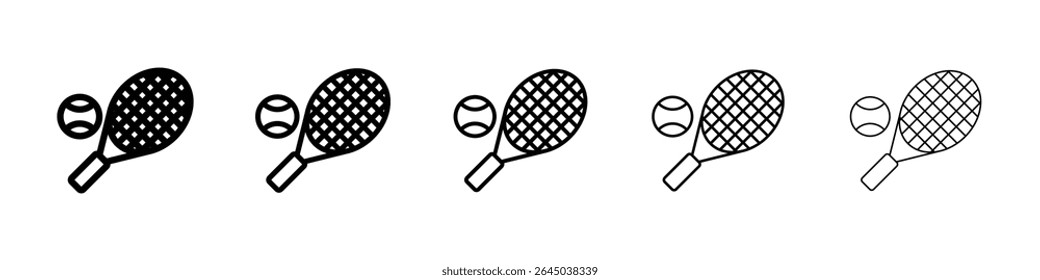 Tennis icon filled flat sign concept for web design.