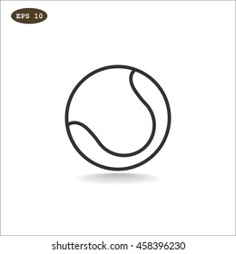Tennis icon flat.