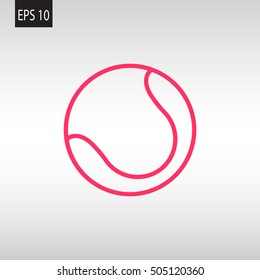 Tennis icon flat.