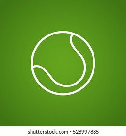 Tennis icon flat.