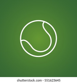 Tennis icon flat.