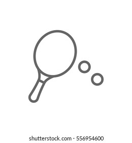  Tennis icon flat.