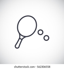  Tennis icon flat.